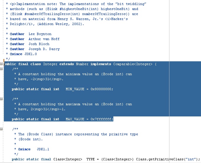 Best way to calculate Maximum and Minimum value of Data types : Core ...